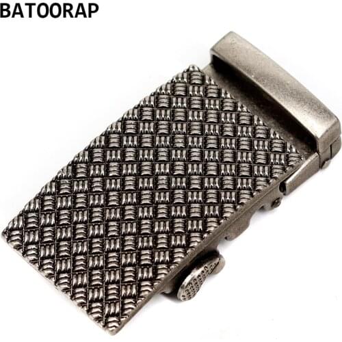 Wearable Automatic Belt Buckle For Men Dark gray Alloy Business Click Buckles Durable Fits In 3.5 CM Ratchet Belt Fashion Style