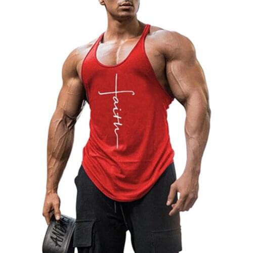 Mens Clothing 2021 New Loose And Hot Style Men Printed Sports Vest T-Shirt Top Sleeveless Fitness Shirt Tops T-Shirts For Male