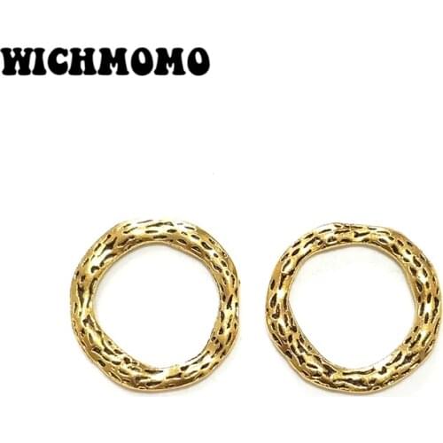 10 Pieces 22mm Zinc Alloy Gold Round Groove Loop Jump Rings for DIY Beads Bracelet Necklace Jewelry Findings Accessroies PJ458