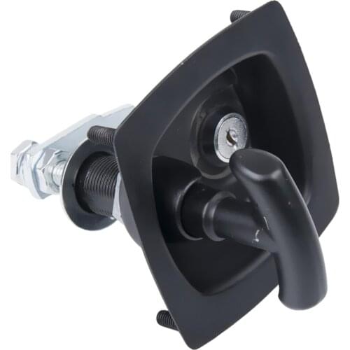 Stainless Steel Folding Recessed Caravan With T Lock / Trailer Handle, Drop T Toolbox