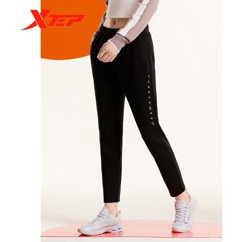 XTEP Sports Casual Pants Spring And Autumn Models Of Solid Color Slim Breathable WomenS Straight Pants 880328630060