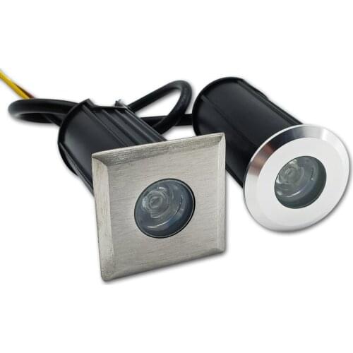 IP67 DC12V Outdoor Lighting 1W 3W Garden Yard Step Stairs Floor Deck LED Recessed Lnground Lamps LED Underground Spotlight 220V