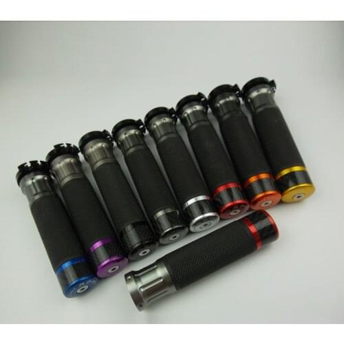 RPM 7/8'' Motorcycle Handle bar / Handlebar Grips leather and aluminum Material 22mm Universal