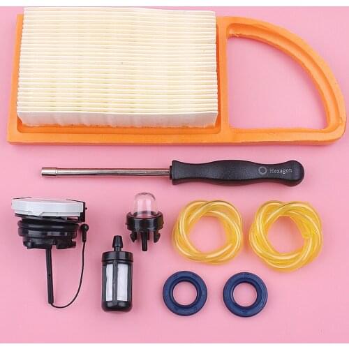 Air Fuel Filter Line Hose Tank Cap For Stihl BR500 BR550 BR600 Carburetor Adjustable Tool Oil Seal Blower Replace Spare Part