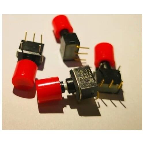 Japan Button reset switch GB-15 0.4VA NKK GB15AH + hat