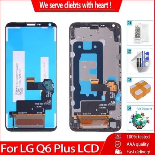 For LG Q6 Plus M700 M700A US700 M700H M703 M700Y LCD Display Touch Screen Display Change TP Replacement For LG Q6 Display