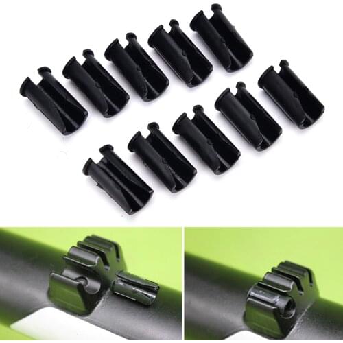 10pcs Bike Disc Brake Cable Sets Pipe Line Deduction transmission Pipe C type Buckle Snap Clamp line pipe buckle Tubing buckle