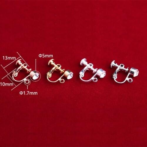 2Pcs Earring Converters Turn Pierced Earrings Into Clip-On Studs No-Pierced Ears