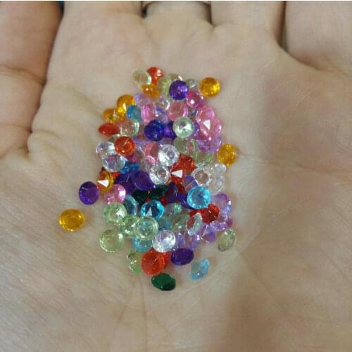 4mm 100Pcs/Pack Multiple Colour DIY Sharp Bottom Drill Beads Floating Charms for Necklace/Bracelet Decoration Color Random