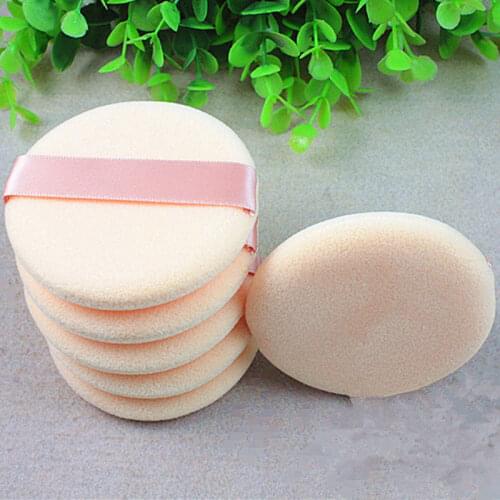 5pc/set Professional Round Shape Facial Face Body Powder Foundation Puff Portable Soft Cosmetic Puff Makeup Foundation Sponge