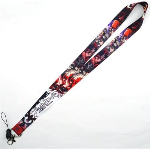 Anime Black Clover Key Lanyard ID Badge Holder Phone Neck Strap Fashion Key Ring Key Chain Keychain Charms Accessories
