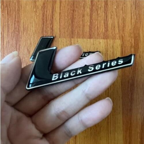 Black Auto Stickers AMG Black Series Badge Emblem Decals Motorcycle Modified Car Accessories