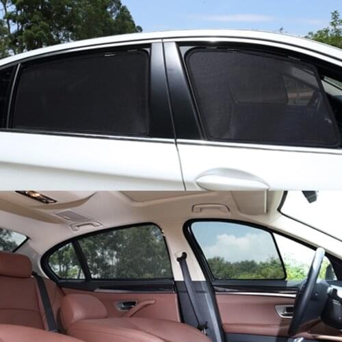 For Skoda Octavia 2008~2014 Car Window Shade Sunshield Gauze Mesh Sunshade Sun-proof Magnetic Cover