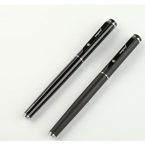 1pc Jinhao Fountain Pen Black Extra Fine 0.38mm Financial Pens Metal Iridium Point Student Handwriting Pens School Supplies