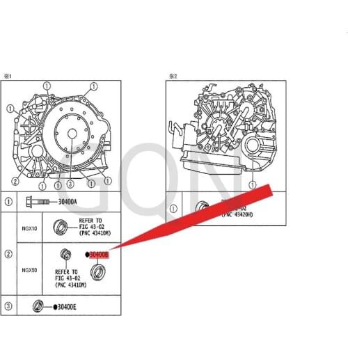 T-type oil seal (for CVT) 1999-Toy ota VIT ZYA RIS FUN CAR GOW ILL CYP HA luggage rack fixing bracket seal dust cover