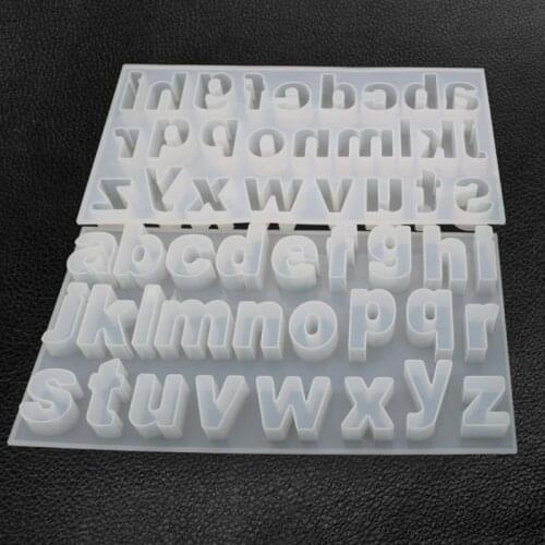 Creative DIY Crystal Epoxy Mold Lowercase Letter Molds Jewelry Making Mould M2EA