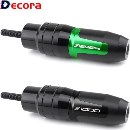 Laser Logo For Kawasaki Z1000 Z 1000 SX Z1000SX 2010-2018 Motorcycle Frame Crash Pads Protection Exhaust Sliders Protector