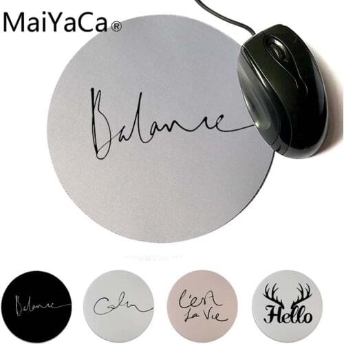 MaiYaCa New Design Balance Gamer Speed Mice Retail Small Rubber Mousepad Computer Game Rubber Round Mouse Pad