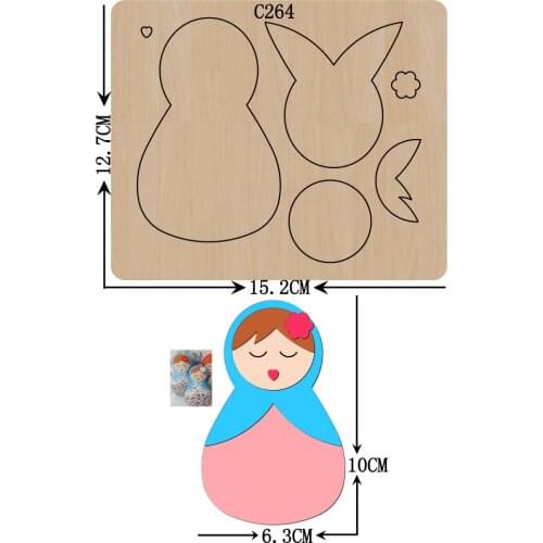 New girl Wooden die Scrapbooking C-264 Cutting Dies
