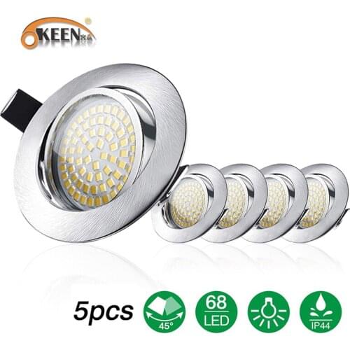 OKEEN Upgraded 12V Recessed Ceiling Light LED Interior RV Light 5W 6000K for RV Van Truck Lorry Camper Boat Caravan Motorhome