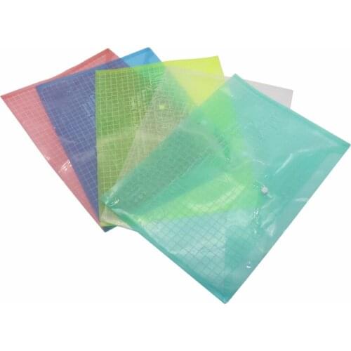 10 Pcs A4 Organizer PVC Presentation Binder Folder Receive Bag Concise Diario Planners Filing Products Paper Holder Bag