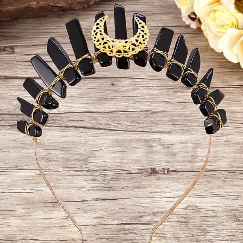 Luxury Wedding Moon Crown for Bride Rhinestone Hair Jewelry Gifts Tiaras Crystal Hair Accessories Women Headband Bridal Headwear