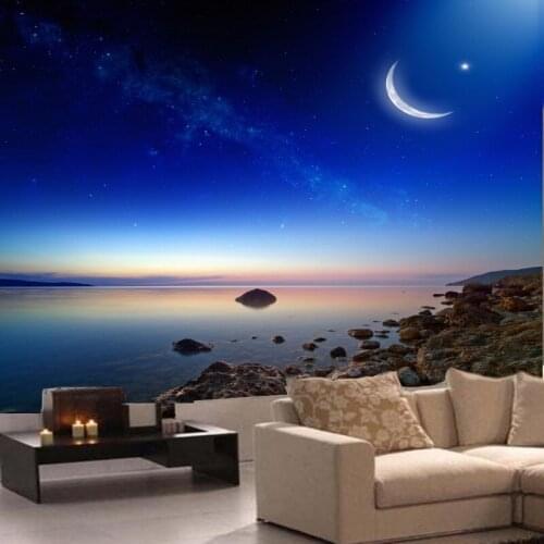 Dropshipping Fatman Photo Wall Mural Maldives Seascape Modern Wallpaper Living Room Wall Paper Paper Wall Papel De Parede