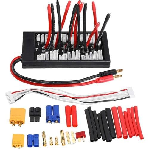 DIY Plug 2-6S Lipo Battery Parallel Board Support for IMAX B6 ISDT Q6 HOTA H6 Pro D6 A6 Charger