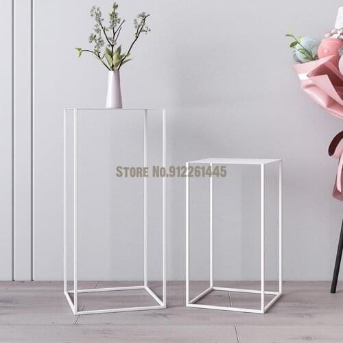 Nordic wrought iron side table living room light luxury sofa side table modern minimalist small square table corner table creati