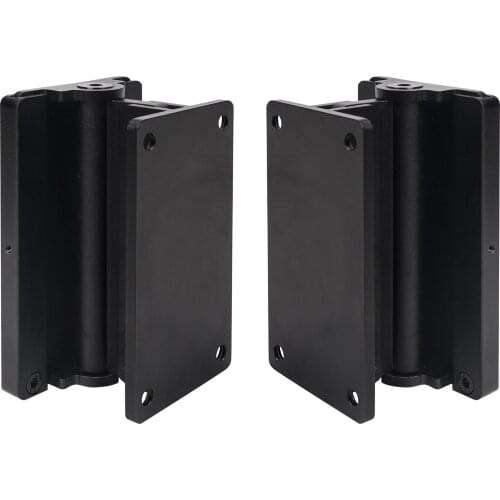 Sound Town 2-Pack Universal Speaker Wall Mount Brackets with Angle Adjustment, 4.25" x 2" Mounting Template, Black (CWB-1A-PAIR)