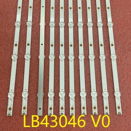 3pcs/set LED bar For 43inch TV 43PFS5803/12 43PFS5823/12 LB43046 V0_02 V0_00