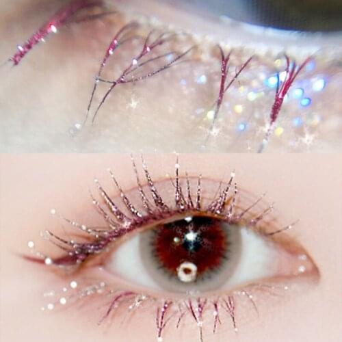 Diamond Glitter Mascara Quick Dry Long Lasting Makeup Waterproof Curling Thick Shiny Eyelash Mascara