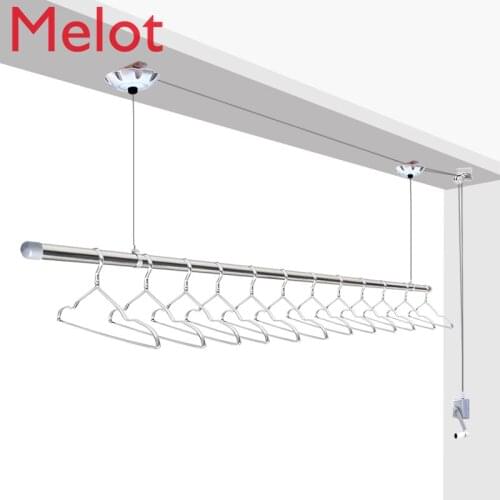 Clothes Hanger Lifting Hand-Cranking Single Rod Type Cool down Clothes Double Quilt Rod Type Stainless Steel