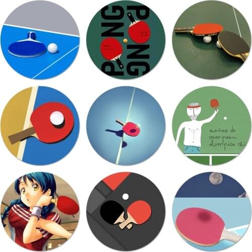 Table Tennis ball sport Icons Pins Badge Decoration Brooches Metal Badges For Clothes Backpack Decoration