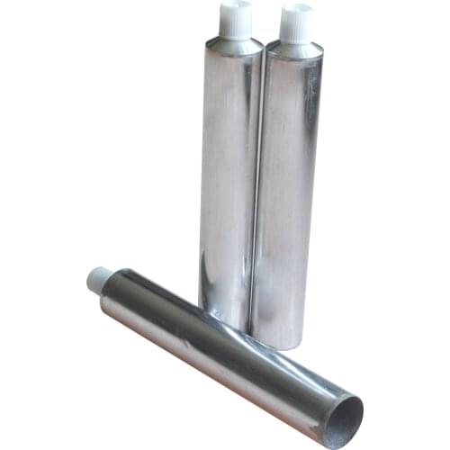 150pcs Aluminum Empty Travel Tube Toothpaste Unsealing Tubes W/ Needle Cap Silver 30ml Toothpaste Tube Wholesale