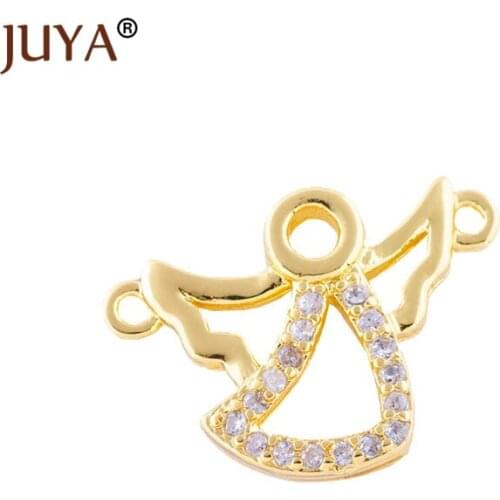 17.5mm*13mm Small Angel Fairy Charms Connectors For Jewelry Making Handmade DIY Bracelets Necklaces Accessories Promotional