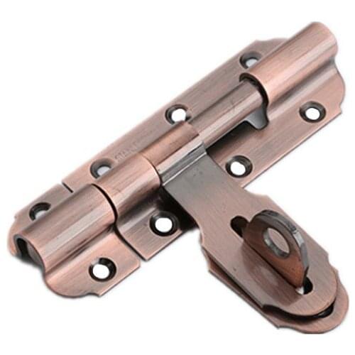 2pcs/lot Gate Security Hardware Sliding Door Furniture Door Bolts 4 Inch Stainless Steel Door Latch