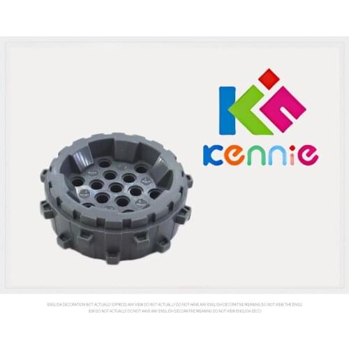 20pcs/lot Kennie DIY MOC Blocks Compatible with Hi-Tech Accessories Brand New NO.64711 Hard Plastic Wheel W.Spike 8X8 62mm