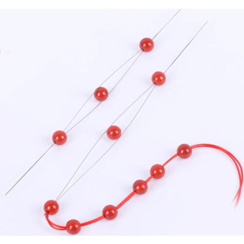 25PCS Beading Threading Elastic DIY Cord Handmade Bracelets Pins Easy Beading Tool New Jewellery Needle