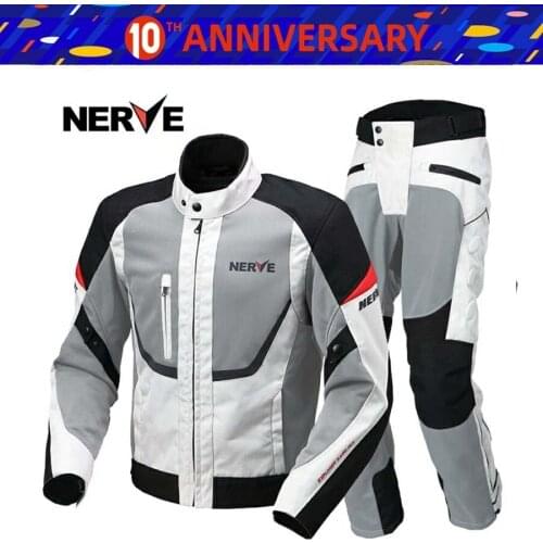 Free shipping 1set Mens Mesh Summer Armored Cordura Visibility Reflective Jacket Moto Long Trousers Motorcycle Jacket and Pants