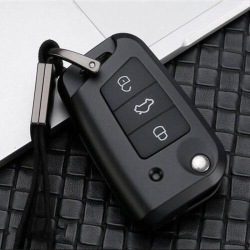 Zinc alloy Car Key Case Cover For Volkswagen VW Polo Tiguan MK2 Golf 7 MK7 Skoda Octavia 3 A7 kodiaq For Seat Leon 5F MK3 Ibiza