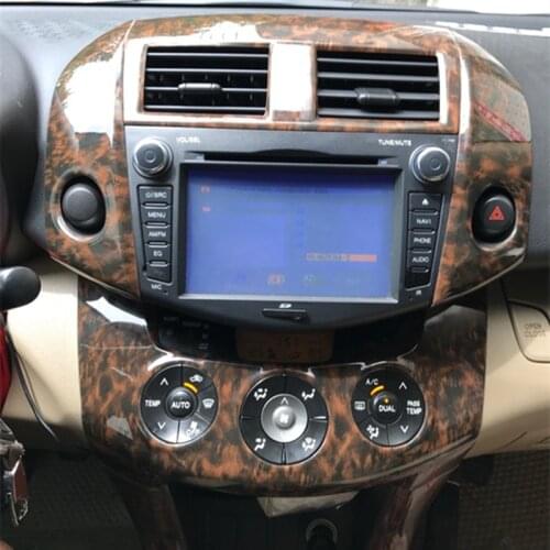 Agate Color Air Outlet Gear Center Console Handbrake Window Decorated Frame For Toyota Rav4 2006 07 08 09 10 11 12 13 CAA258