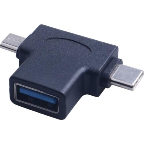 For Smart Devices 2 in 1 USB 3.1 Type-C USB Male To USB 2.0 Female OTG Data Converter Port Adapter