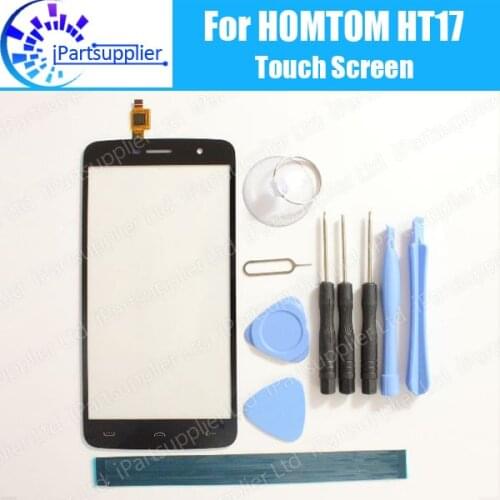 HOMTOM HT17 Touch Screen Panel 100% Guarantee Original Glass Panel Touch Screen Glass Replacement For HOMTOM HT17+tool+ Adhesive