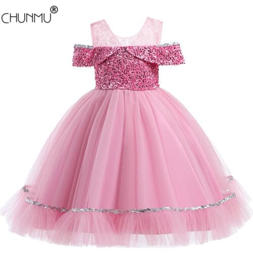 Lace Embroidery Baby Girls Dress For Party Wedding Custumes Flower Girls Princess Dress Kids Vestidos Birthday Ceremony Clothes
