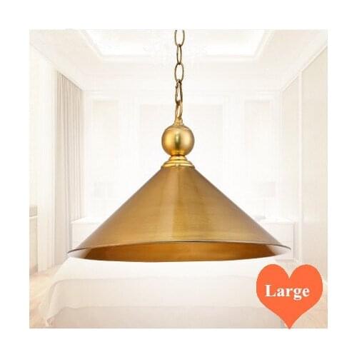 Mordern classic copper art large Pendant lights Retro polishing indoor E27 LED single lamp for porch&pavilion&stairs BRSDD020