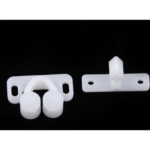 Marine Boat Ball Catch Door Cupboard Spring Roller Latch White ABS Plastic