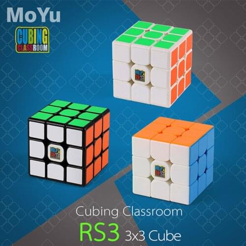 Moyu 3x3 Cube Cubing Classroom RS3 RS3 M 3x3x3 Magnetic Cube 3Layers Speed Cube Professional Puzzle Toys For Children Kids Gift