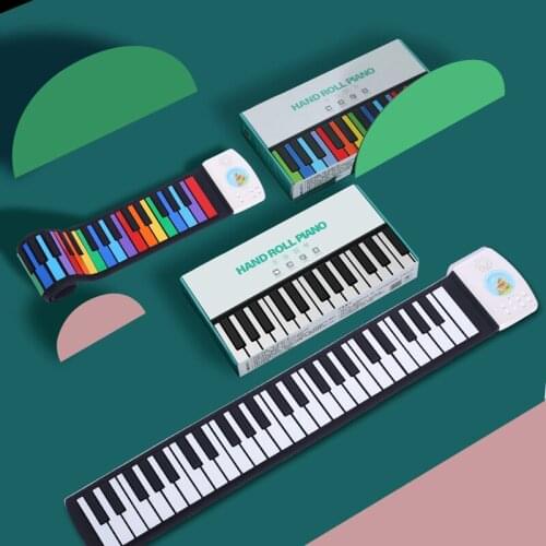 Portable Kids Electronic Piano Music Keyboard 49 Keys Small Electronic Piano Folding Teclado Piano Musical Instruments DF50DZQ