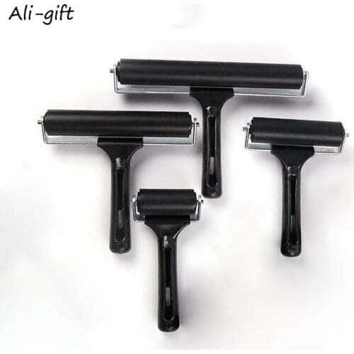 Soft Rubber Brayer Rubber Brayer Roller Paint Brush Ink Applicator Art Craft Oil Painting Tool Polymer Clay Cutters